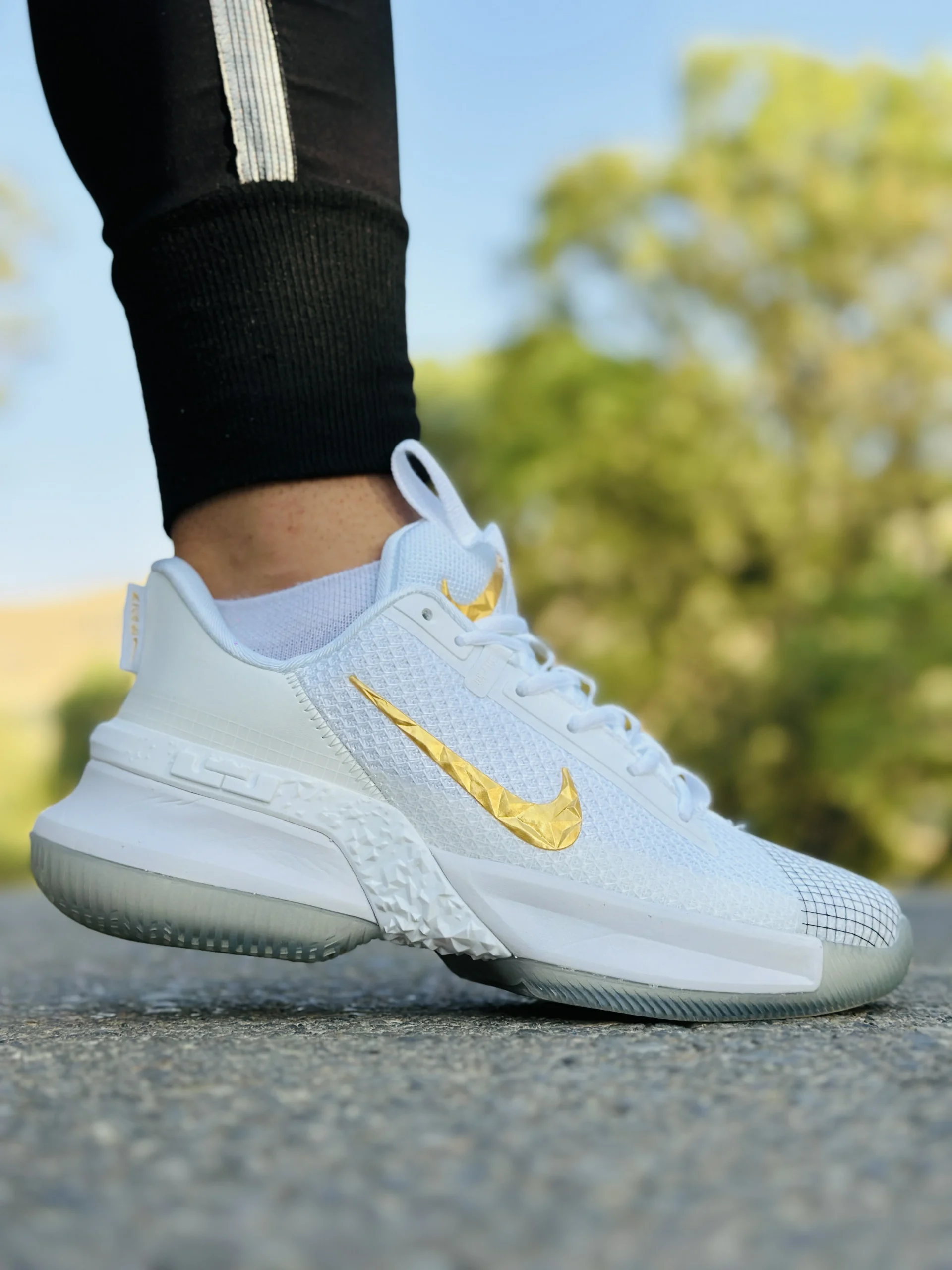 کفش نایک بسکتبالی مدل LeBron Ambassador 13 رنگ سفید